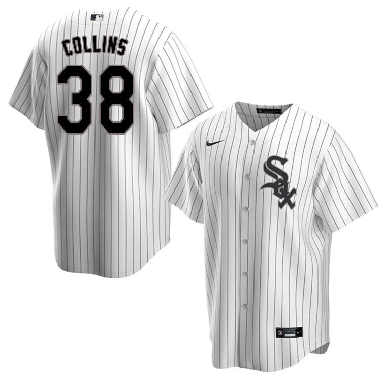 Nike Men #38 Zack Collins Chicago White Sox Baseball Jerseys Sale-Pinstripe